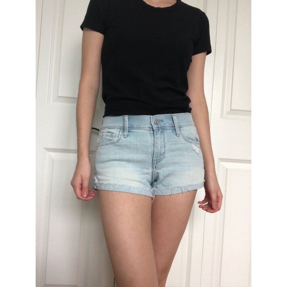 Abercrombie and Fitch light wash shorts